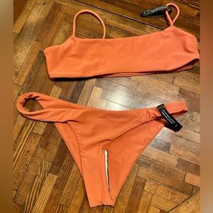 Rust Ark Swimsuit - Minimal Crop (L) and Cheekys (S)